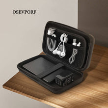 Load image into Gallery viewer, Power Bank Case Hard Case Box For Hard Drive Disk USB Cable External Storage Carrying SSD HDD Earphones USB Cable Charger Cases