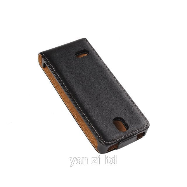 Luxury pu Real Leather Case Flip Cover Mobile Phone Accessories Bag Retro Vertical For Nokia 515 N515 PS