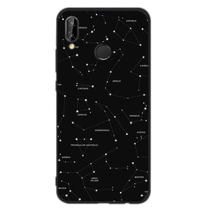 For Funda Huawei P20 Lite Case Silicon Black Cover Phone Cases For Coque Huawei Mate 10 P8 P10 P9 Lite Mini 2017 P Smart Capas