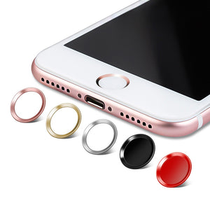 Home Button Sticker Touch ID Protector For IPhone 5s 5 Se 4 6 S 6s 7 Plus 8 5SE Case Cover Aluminum Luxury Phone